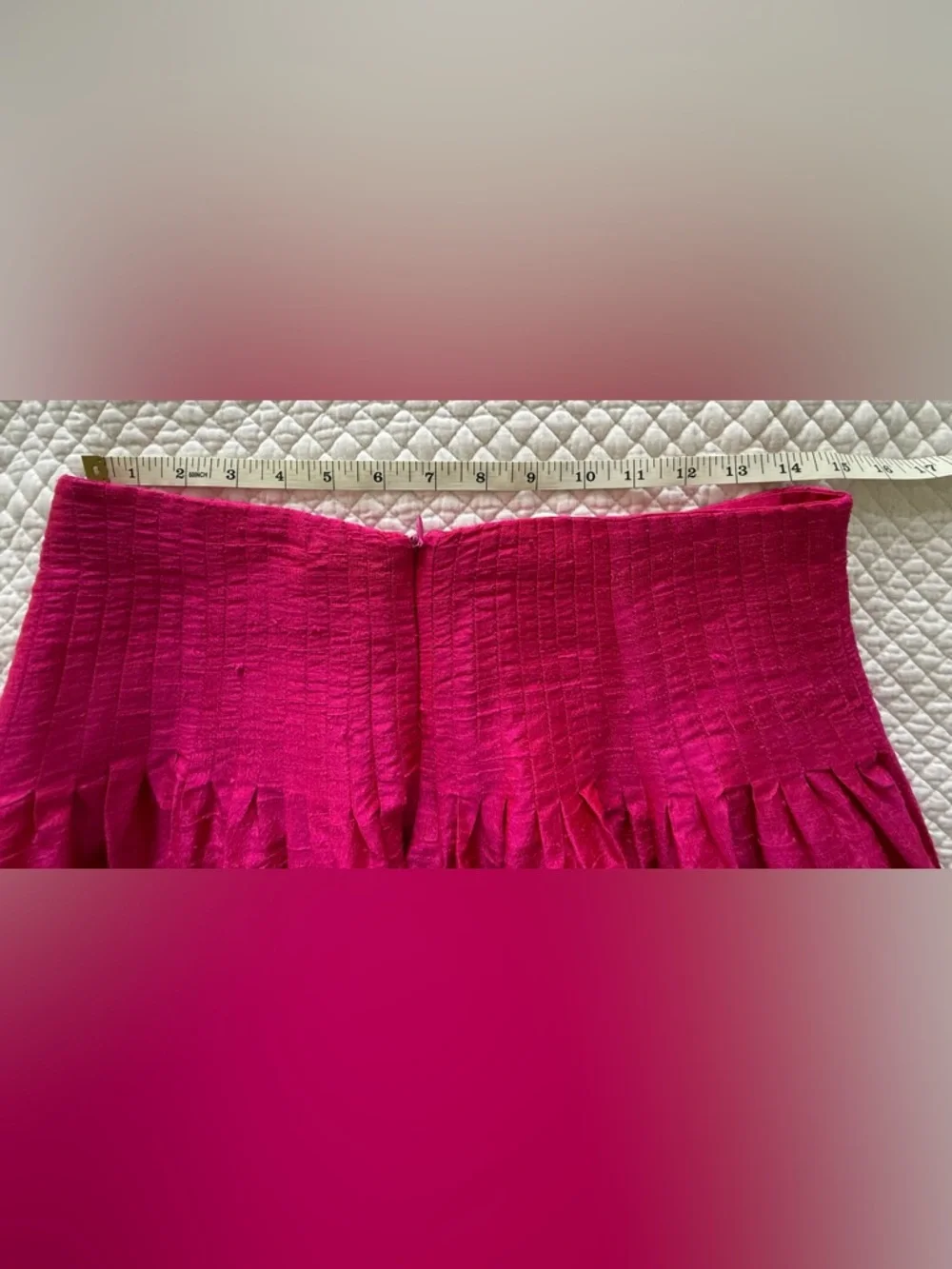 Gretchen Scott Silk Fit & Flare Skirt Pink S